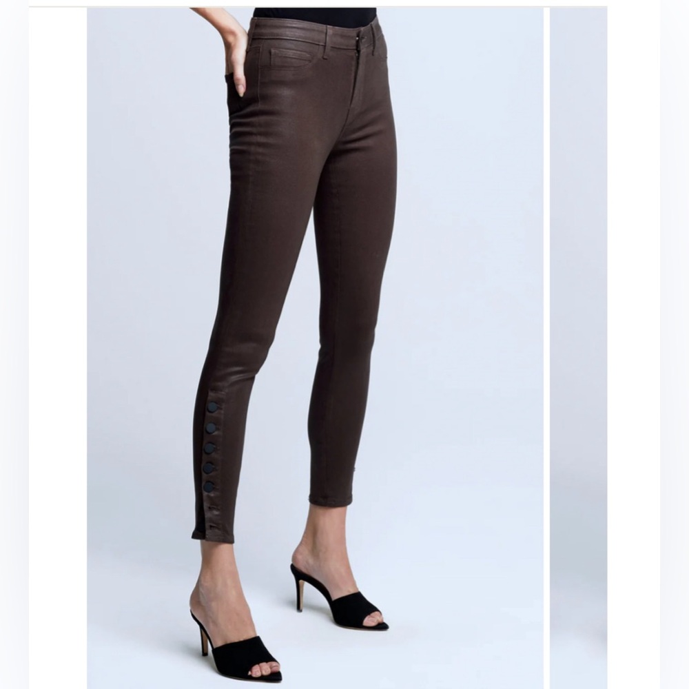 L’agence Piper High Rise Skinny Taille Haute Etroit Brown Pants Size 25